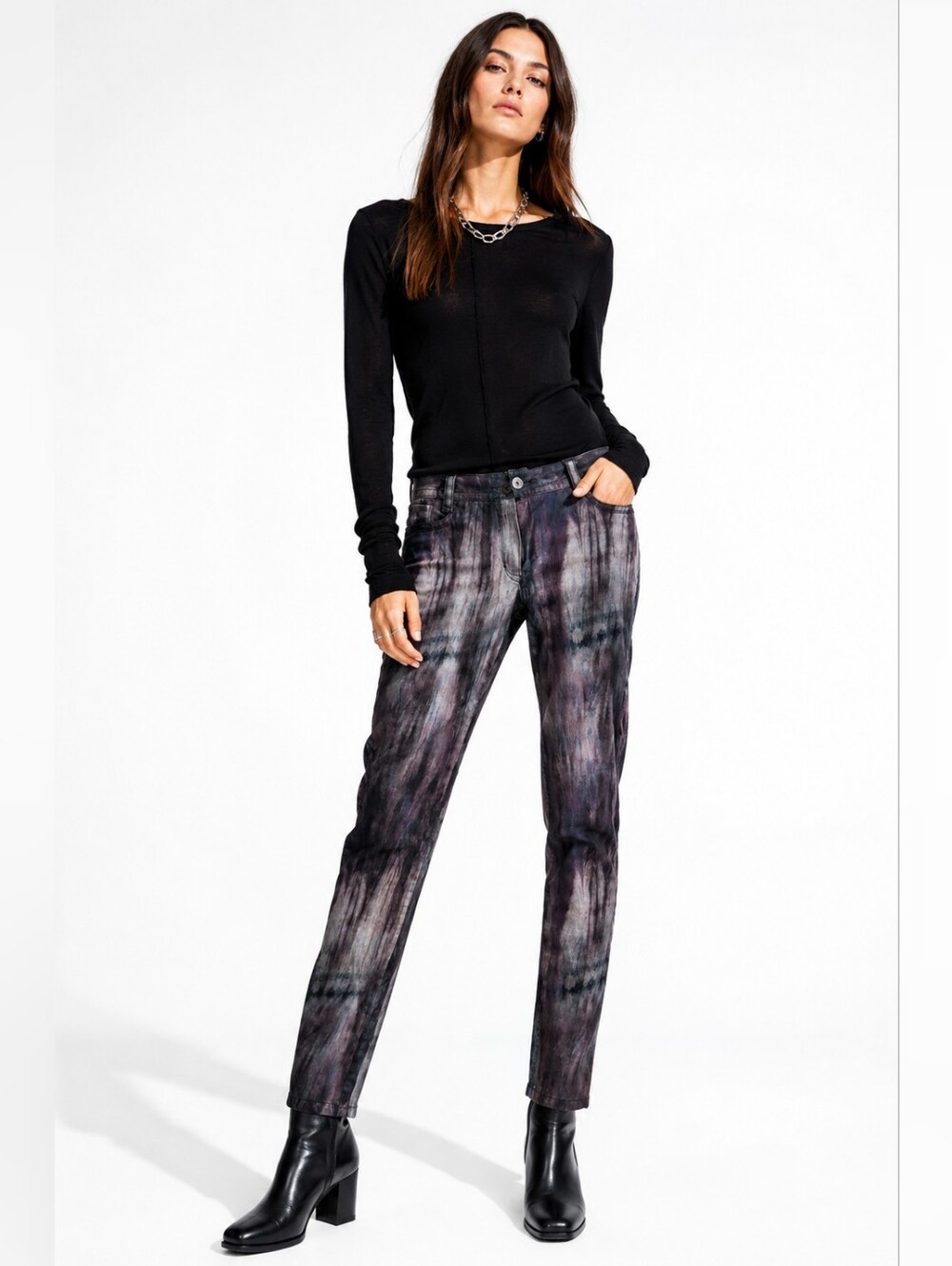 Beate Heymann Street Couture Abstract Tie Dye Pants Size 8